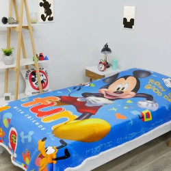 Frazada Mickey flannel con...