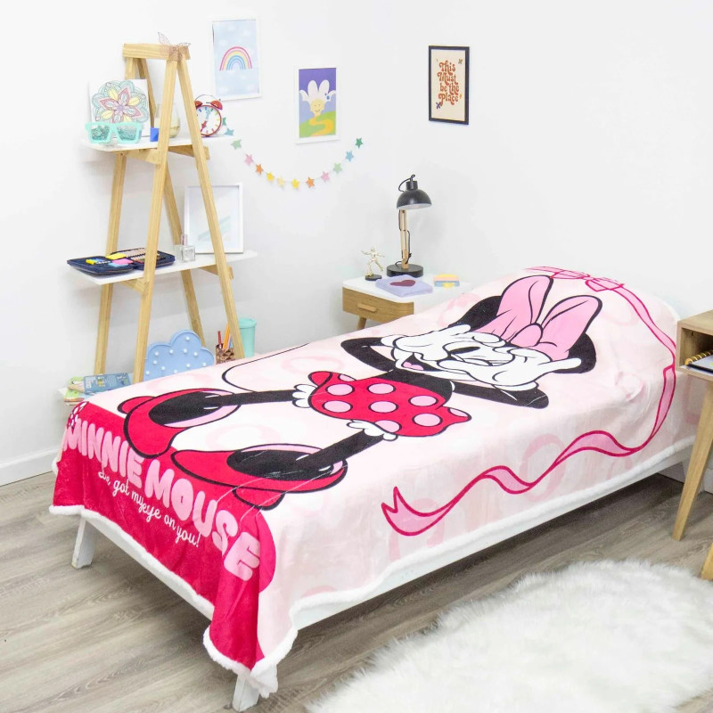 Frazada  con corderito Minnie