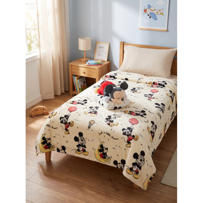 Frazada Mickey con peluche