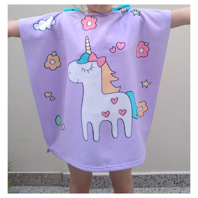 Ponchito Unicornio lila