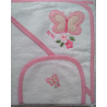 Toallón con babita mariposa