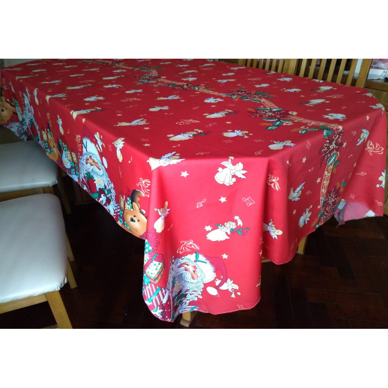 Mantel 1,50x2,50 Papá Noel rojo